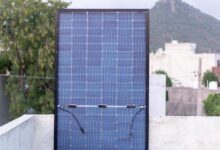 black and white solar panel